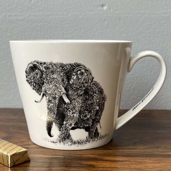 Maxwell & Williams Marini Ferlazzo African Elephant Mug 450ml Fine China - Picture 1 of 11